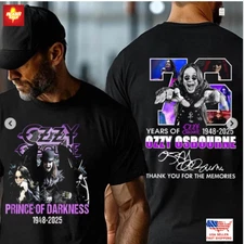 Ozzy Osbourne 1948–2025 Thank You For The Memories T-Shirt Rock Legend Tee