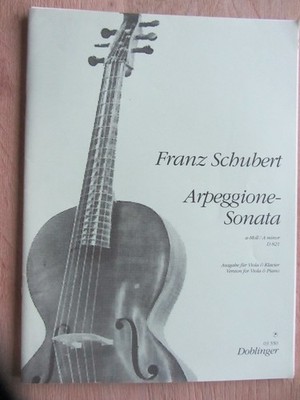 Franz Schubert Arpeggione-Sonata, Notenheft......