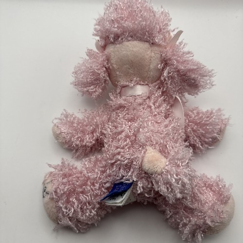 Russ Berrie - Shining Stars, Poodle Plush, 8” Stuffed Animal Toy, Pink w/Bows - Picture 5 of 5