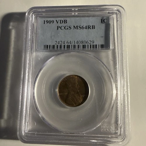 1909 VDB PGCS MS 64 Lincoln Penny RB