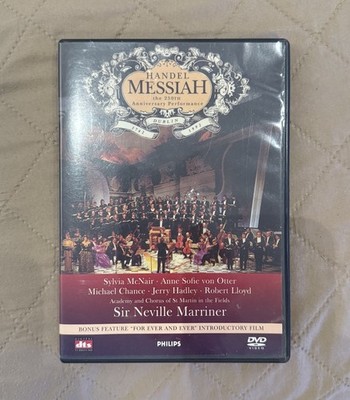 Handel Messiah DVD Dublin 1992 250th Anniversary Sir Neville Marriner DTS