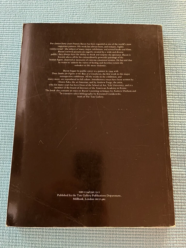 Francis Bacon - Tate Gallery Exhibition Catalogue *GOOD* - Imagem 2 de 4