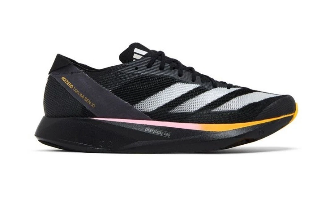 adidas Adizero Takumi Sen 10 M Low Men's Size 12 Running Shoes Black ID2793