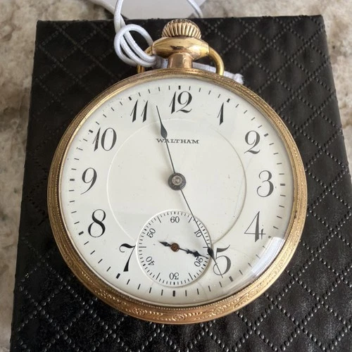 Antique 1918 Waltham Pocket Watch 16s 17j Grade 625 PS Serviced Running