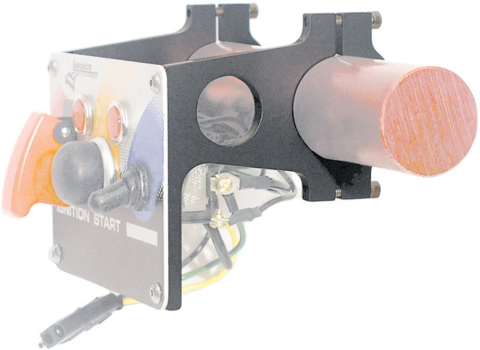 Longacre 52-22787, 2 Pack Black Aluminum Bolt On Panel Mount 1-1/2In. Bar Perfor - Image 3 of 4