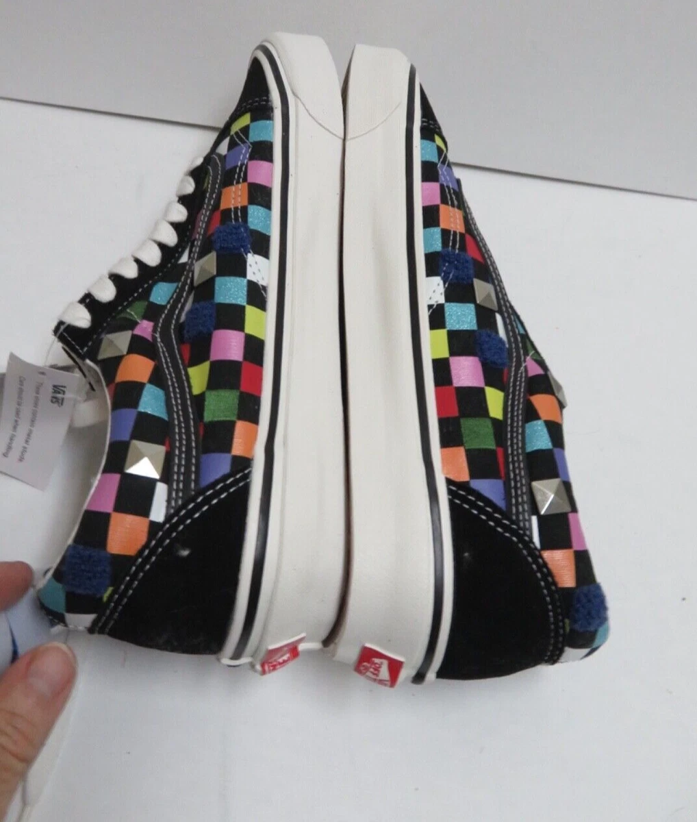Vans Anaheim Factory Old Skool 36 DX Checkerboard Multi Shoe M 13 W 14.5 NWTWOB