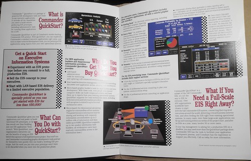 Commander QuickStart, par Comshare - Brochure promotionnelle, 1990. Outils de développement EIS. - Photo 4 sur 6