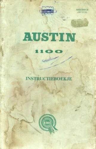 Automobilia-Bedienungsanleitungen Verkehr