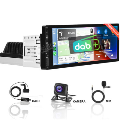 Mit DAB+ Android 13.0 Autoradio 6.86'' 1 DIN 2G+64G Carplay GPS Navi Kamera MIK