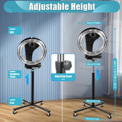 1000W Professional Halo Infrared Hair color Processor Salon Dryer +Rolling Stand