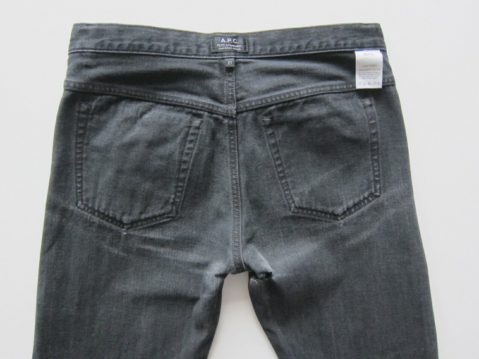 A.P.C. Petit Standard black jeans APC butler destroy fades not selvedge  size 27