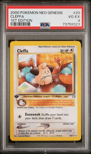 Cleffa (1st Edition) graded PSA 4 for sale on eBay