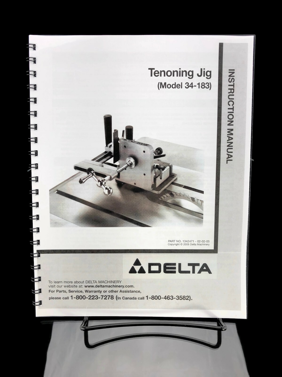 Delta Tenoning Jig 34183 Instruction Manual SPIRAL BOUND User Guide eBay