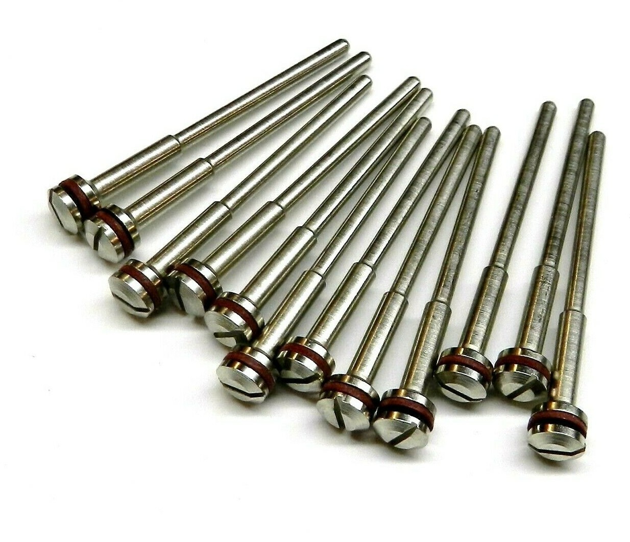 Miniature Mandrel Reinforced Mini Screw Mandrels Jewelry Dental 12pcs