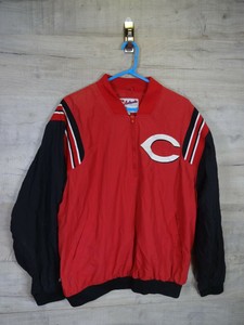 Vtg 90s 00s Cincinnati Reds Majestic Varsity Mlb Baseball Xl Jacket Ref A5 Ebay