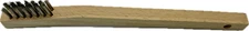 Osborn 54022 Stainless Steel Scratch Brush, 3x7 Row Count, Wooden Angled Handle