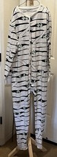 Old Navy Glow In the dark mummy One Piece pajamas Men  s M Ready For Halloween