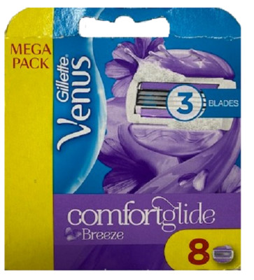 Gillette Venus Comfortglide Breeze for Women, 8 Cartridges