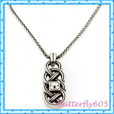 Brighton Interlok Lustre Silver Crystal Pendant Necklace