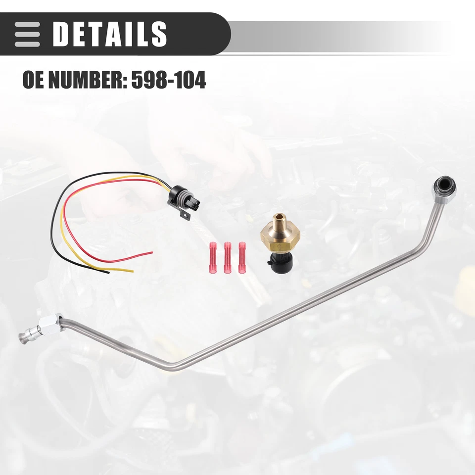 Sensor de tubo de contrapresión de escape 1 juego personalizado para Ford F-250 V8 445 7,3 L 94-96 Foto 4 de 4