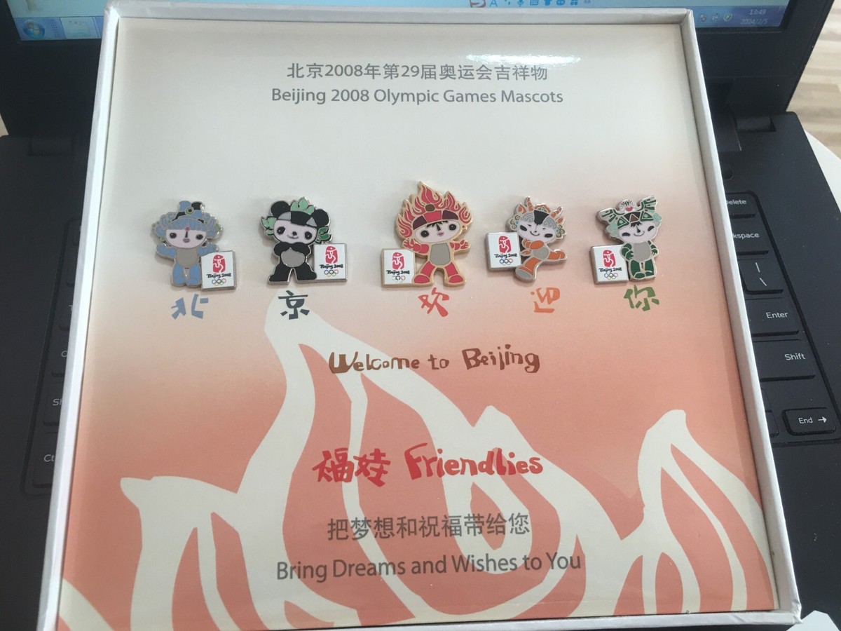 2008北京オリンピック　SBC テレビ　ピンバッジ　5枚 2008北京オリンピック SBC テレビ ピンバッジ 5枚 2008北京