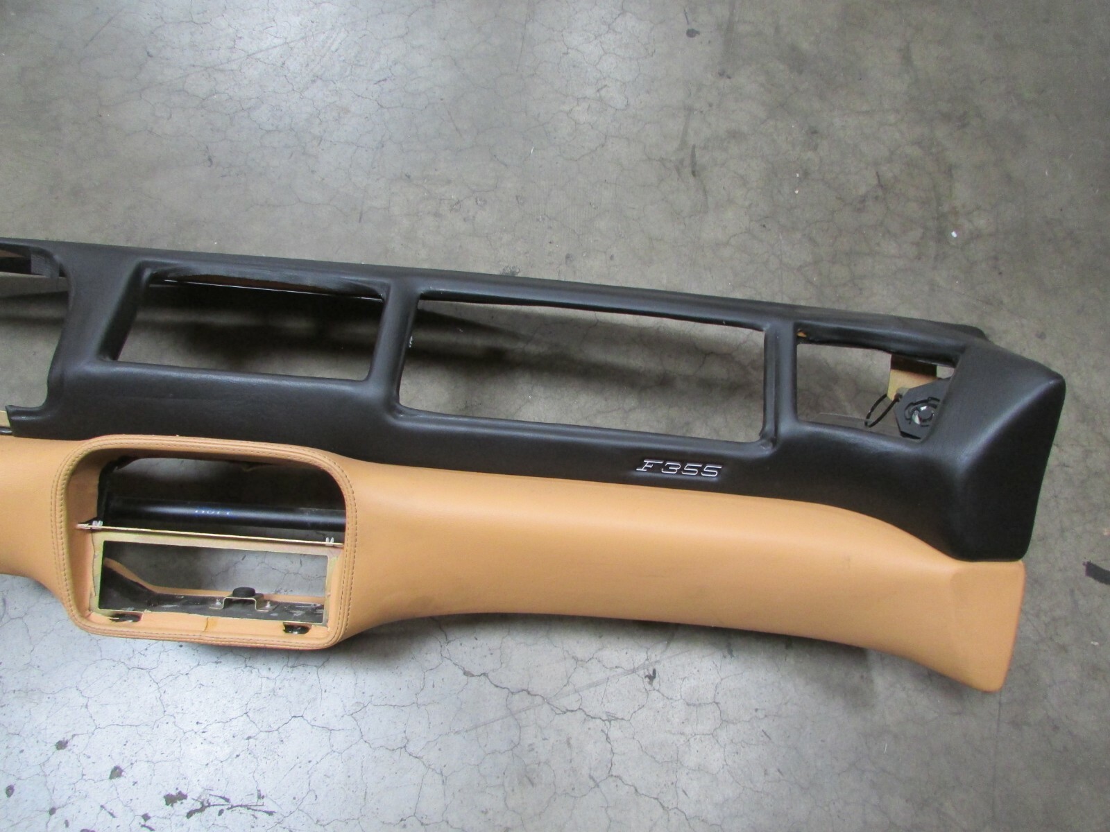 Ferrari 355, Main Upper Dash Assembly, Black Used, Shrunken Leather P/N 65236800