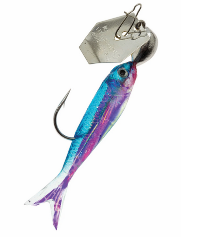 Z-Man FBMINI1809 ChatterBait FlashBack Mini 1/8 oz. Silver/Blue