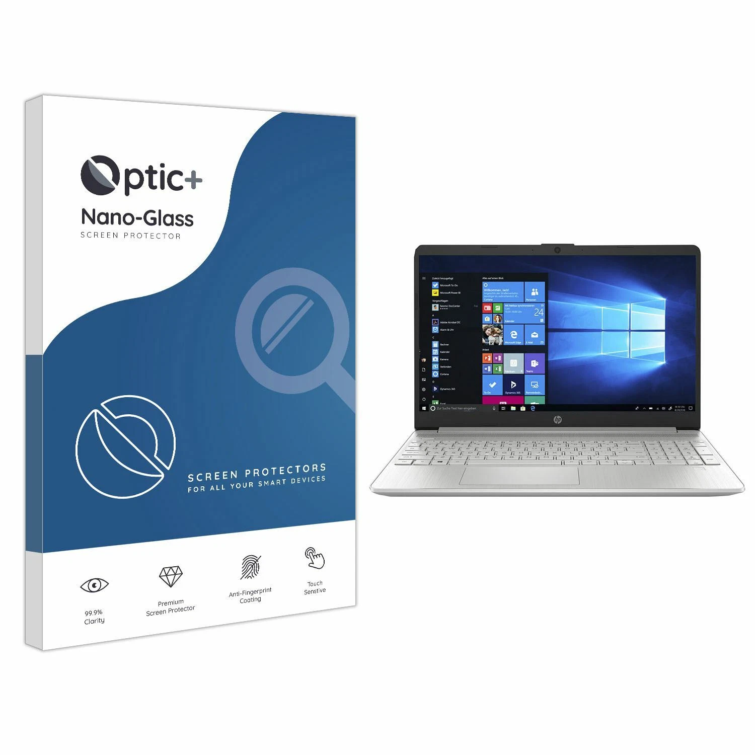 Optic+ Nano Glass Screen Protector for HP 15s