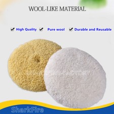 7 Inch Wool Buffing Pads100 Natural Wool Double Side Compound Cutting Polishing
