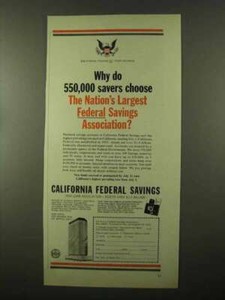 1966 California Federal Savings and Loan Association Ad | eBay