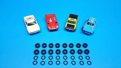 32 .474  AFX Magnatraction - Auto World SLOT CAR Silicone Tires O-Ring Set