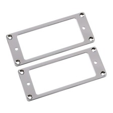 2pcs Flat Metal Mini Humbucker Pickup Mounting Ring 92x37.5mm