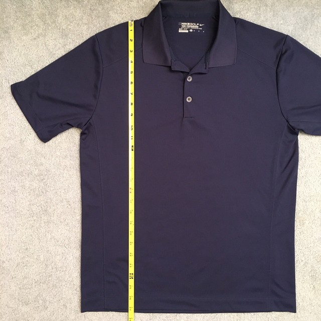 Nike Golf Polo Tour Performance Embroidered Logo Navy Men's Medium | eBay