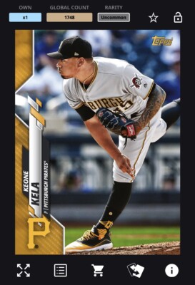 [DIGITAL CARD] Topps Bunt - Keone Kela - Physical Base Series 1 Gold Uncommon