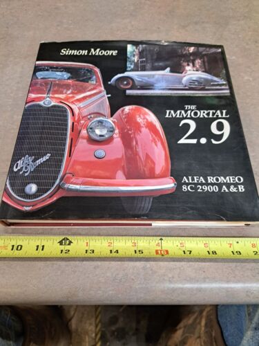The Immortal 2.9 Alfa Romeo 8C 2900 A&B by Simon Moore with Dust Cover 1986 - Picture 1 of 8