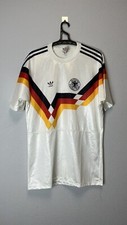 Vintage Adidas West Germany 1988/90 Soccer Jersey L White Football