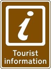Tourist information point Road safety sign