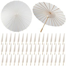 33 Inches Paper Umbrellas White Paper Parasol Umbrella Large Chinese Japanese...