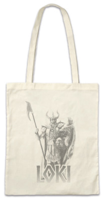 Loki Stofftasche Einkaufstasche Vikings Valhalla Odin Norsemen Nordic German