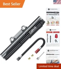 High-Pressure Bicycle Pump - Portable 260 PSI Tire Inflator & Valve Adaptability