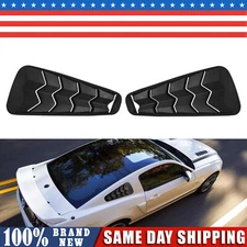 Quarter Side Window Louvers Fit for Ford Mustang Sun Rain Shade Vent 2005-2014