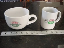 2 New FRIENDS TV Series~Central Perk~ Coffee Mugs Cut LOT  ICup Inc~12 & 18 OZ
