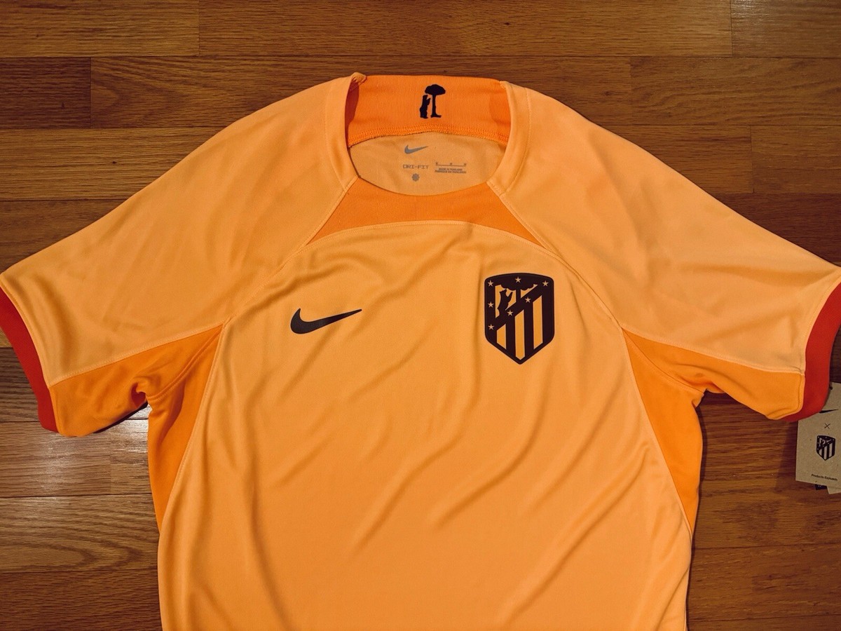 New M Nike Atletico Madrid 2022-23 3rd Kit Jersey Peach Cream