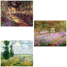Paint By Numbers Adults kids Claude Monet Famous DIY Painting Kit 40x50CM Canvas