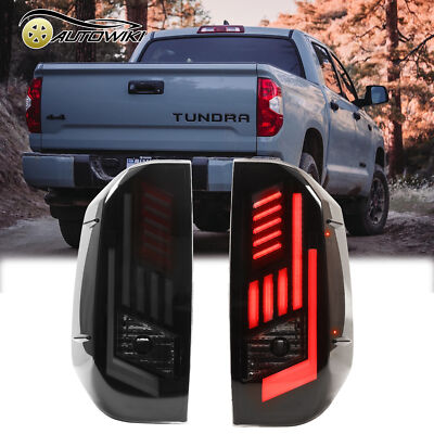 LED DRL Tail Lights For 2014 2021 Toyota Tundra Rear Lamps Black Smoke led-drl-tail-lights-for-2014-2021-toyota-tundra-rear-lamps-black-smoke