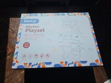 Juego de Cocina Deejoy, 48 Piezas para Niños y Niñas, Juguetes de Cocina con Luz Realista