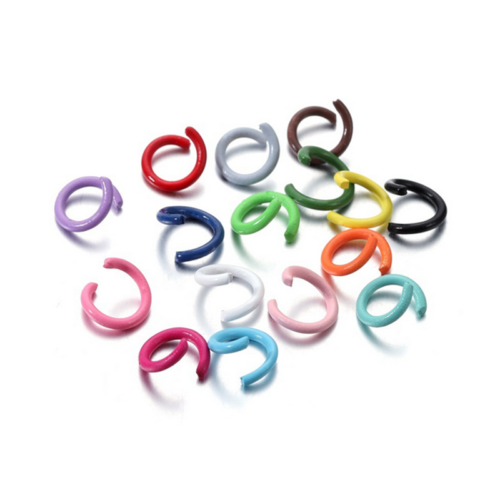 100X Colorful Open Jump Rings Split Jump Ring Connector Jewelry Making Findings  - Picture 1 of 22