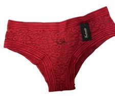 Frederick's of Hollywood Demi Panties Lace Cranberry Medium