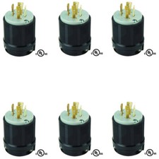 NEMA L15-20P Locking Plug, 20 Amps, 250VAC Voltage, cUL Listed 6 