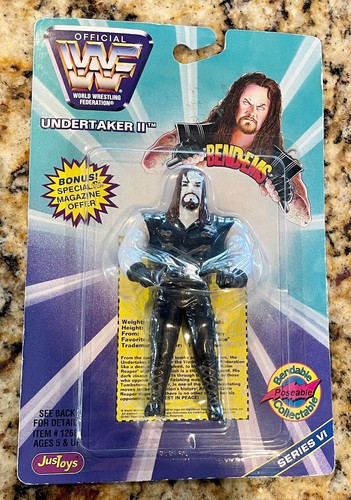 1997 Just Toys WWE WWF Bend-Ems Series 6 Undertake...